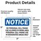 Signmission No Personal Cell Phone Use Allowed In Work, 7 in W x Rectangle, Vinyl Decal OS-2PACK-NS-D-57-L-14732 - alternate 6